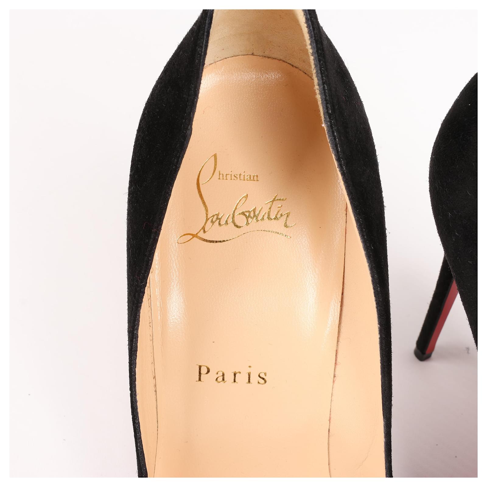 Christian Louboutin PIGALLE FOLLIES 100 Leather Suede Pumps 38