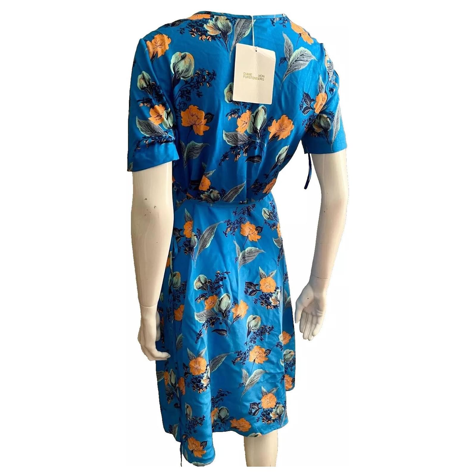 dvf short sleeve wrap dress Diane Von Furstenberg Black Knit Hutton Short Sleeve Wrap Dress M Diane Von Furstenberg