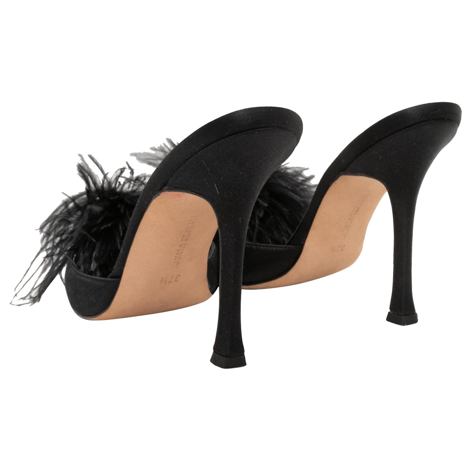 Manolo blahnik fashion feather heels