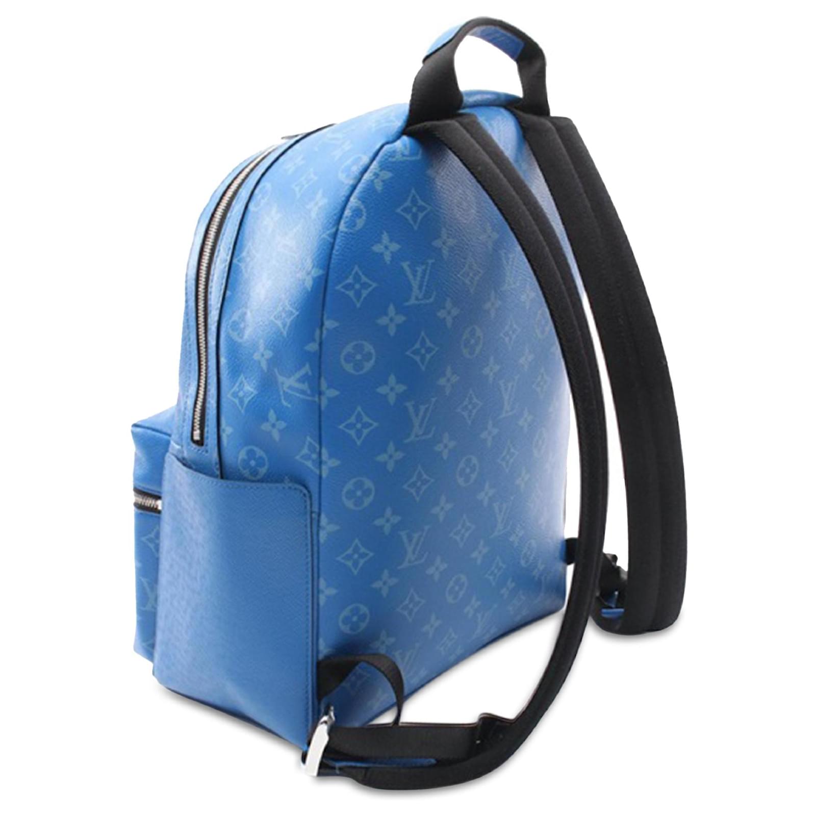 Blue Louis Vuitton Monogram Taigarama Discovery Backpack Leather ref.JC1444509 (Sold) - Joli Closet Blue Louis Vuitton Monogram Taigarama Discovery Backpack Leather ref.JC1444509 (Sold) - Joli Closet