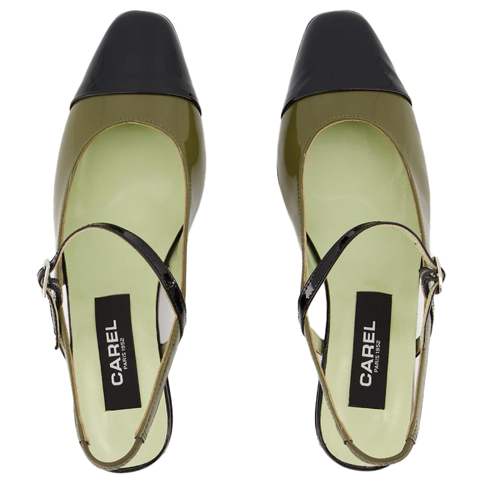 Autre Marque Oceano 24 Sandals - Carel - Leather - Khaki Autre Marque Oceano 24 Sandals - Carel - Leather - Khaki