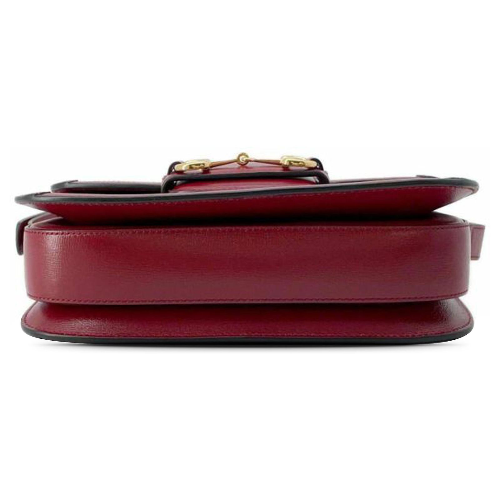 Gucci Brown Small GG Supreme Horsebit 1955 Crossbody Beige Leather ...