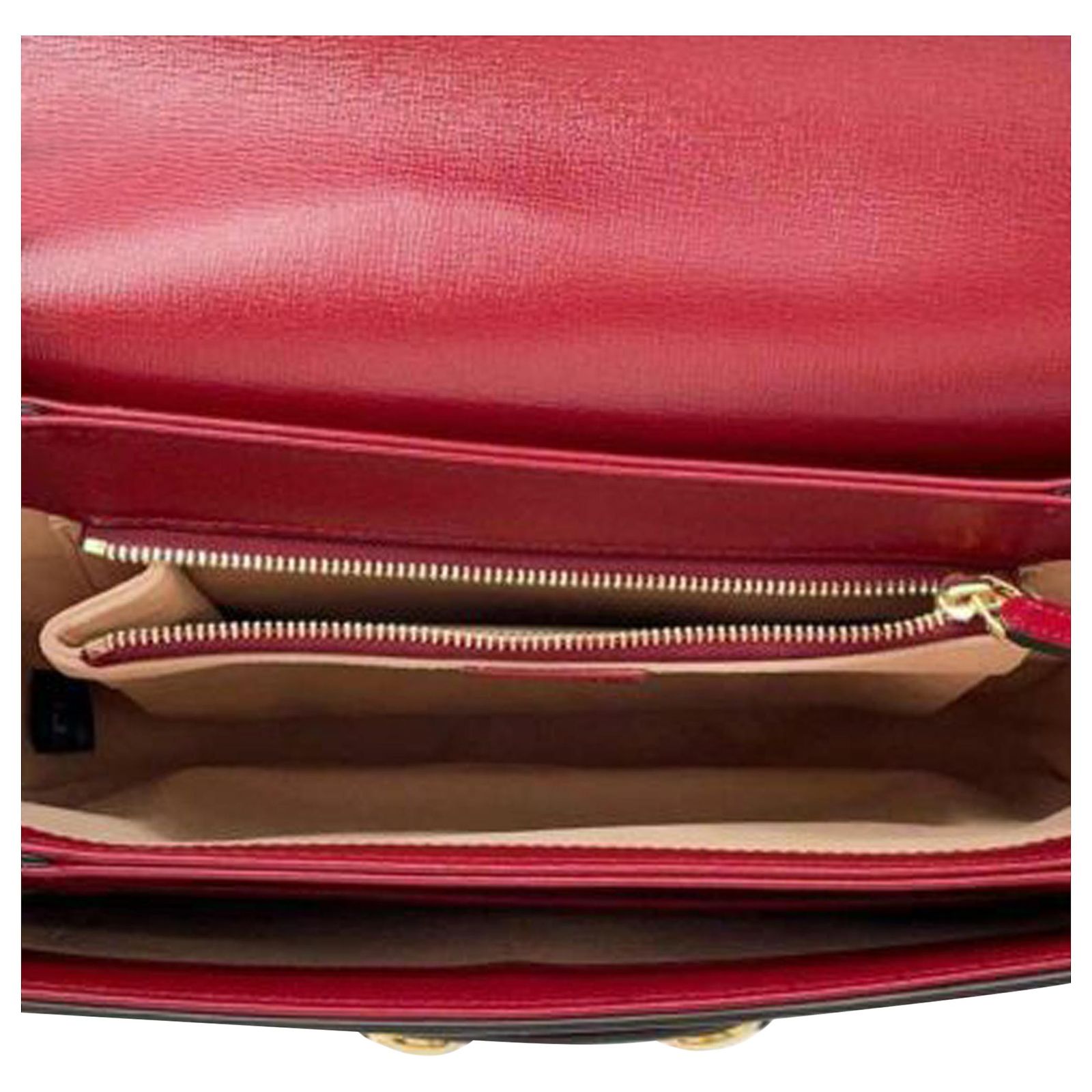 Gucci Brown Small GG Supreme Horsebit 1955 Crossbody Beige Leather ...