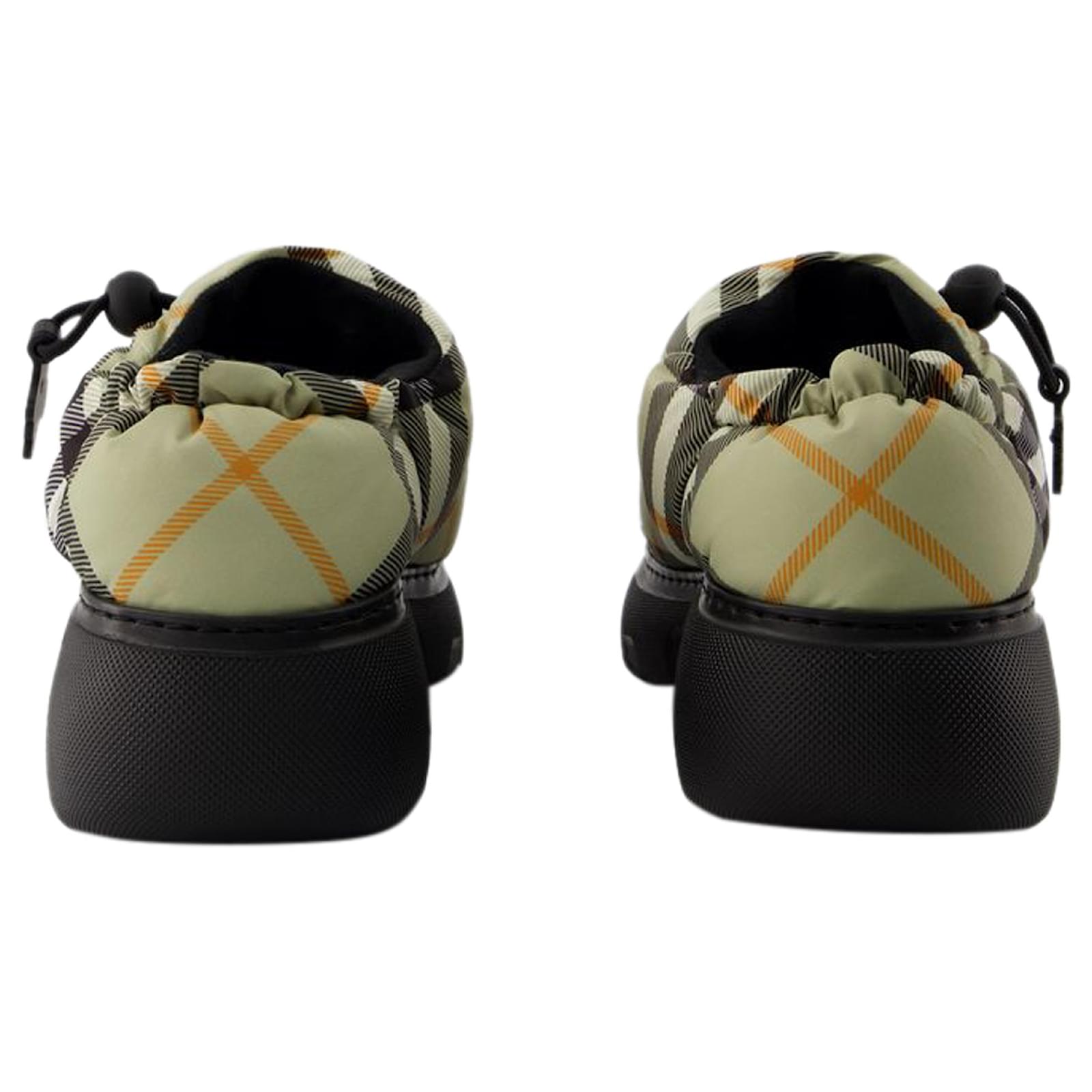 サンダル・ミュール Burberry Pillow Low Mules - Burberry - Nylon - Beige Pillow Low Mules - Burberry - Nylon - Beige Grey ref.1445419