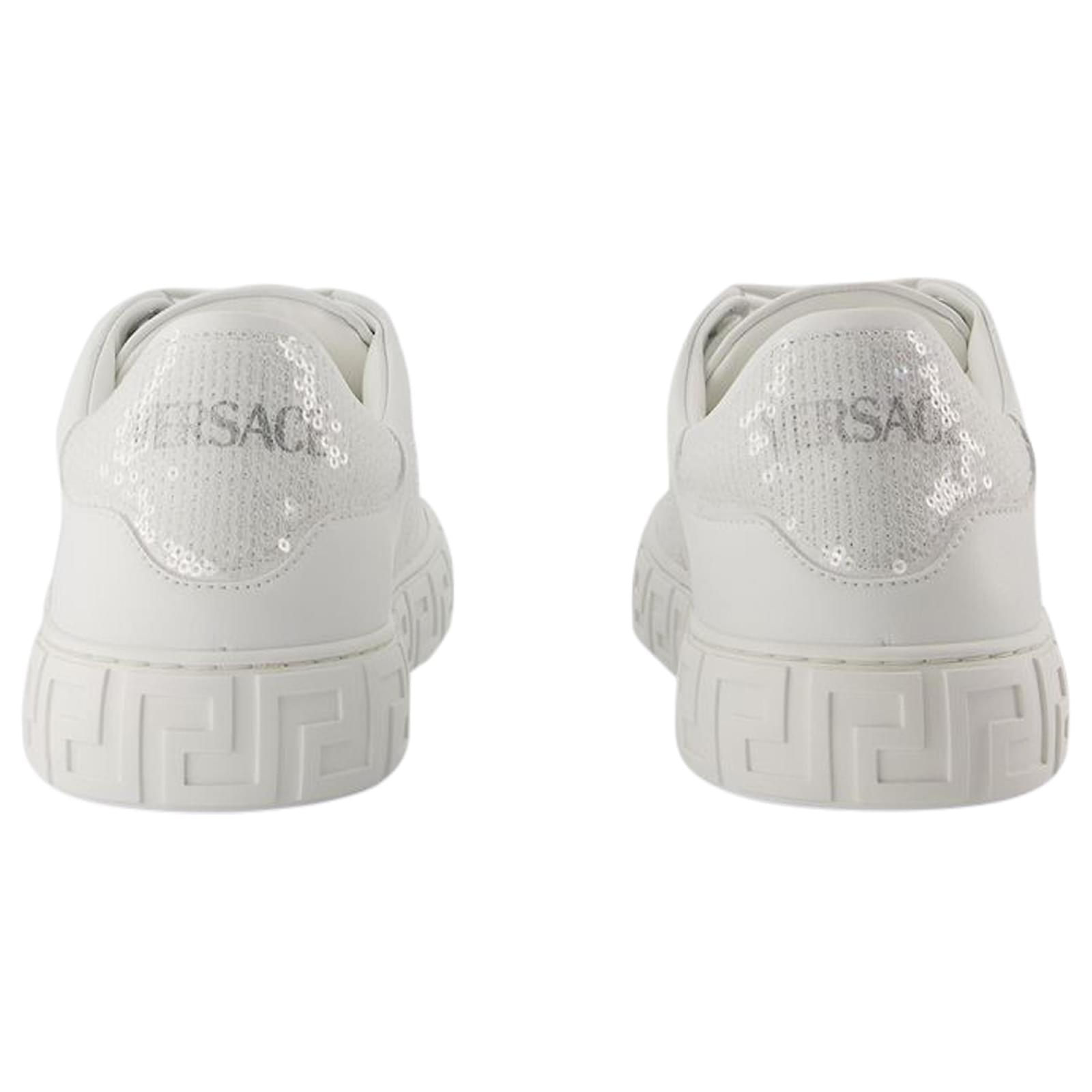 Sneakers - Versace - Cotton - White ref.1445482 - Joli Closet