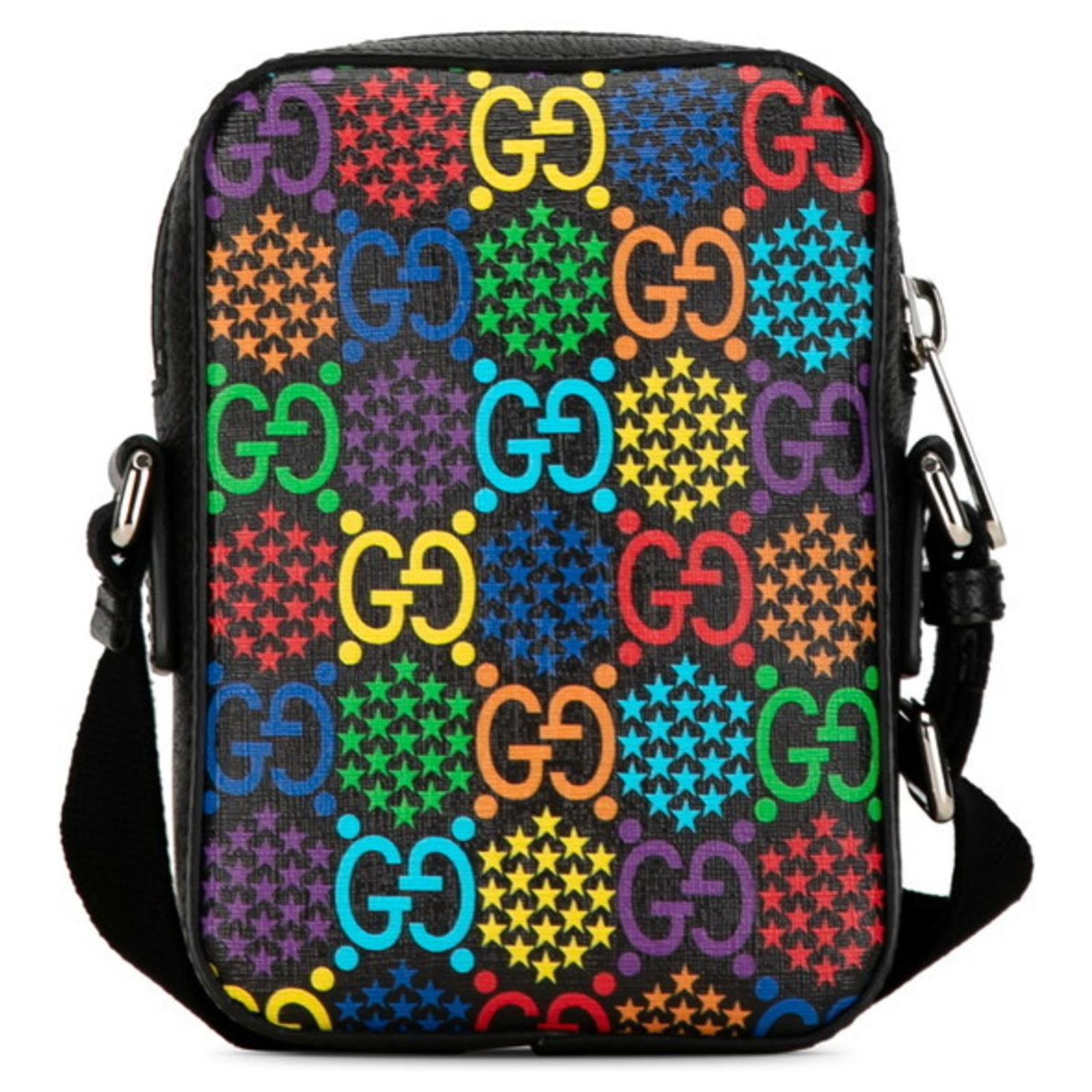 Gucci GG Psychedelic Shoulder Bag - Black Multicolor Multiple 