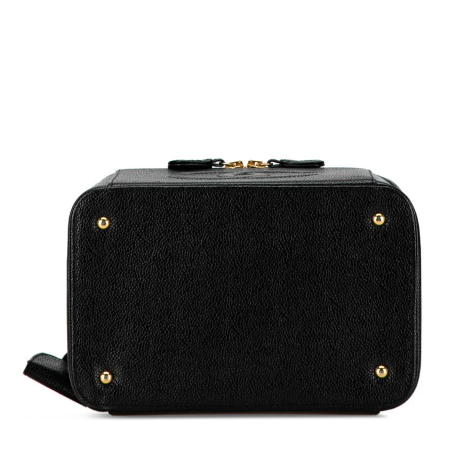 Chanel Coco Mark Handbag Vanity Bag in Black Caviar Leather (Sold ...