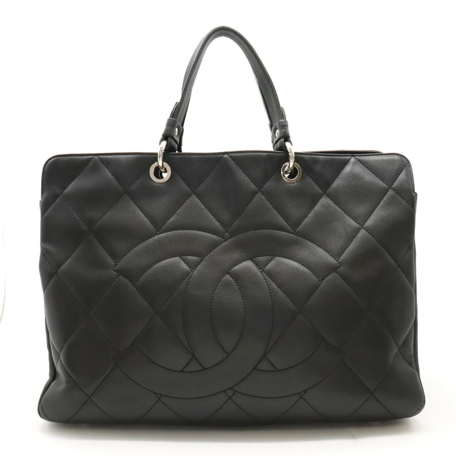 Chanel Matelasse Coco Mark Tote Bag Black Leather ref.1448134