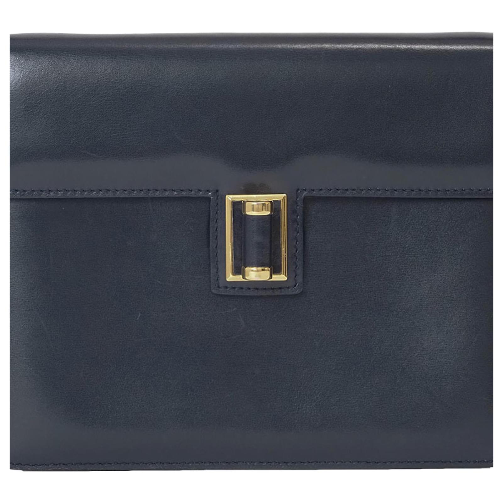 Gucci Old Navy Leather Shoulder Bag Navy blue ref.JC1448430 (Sold