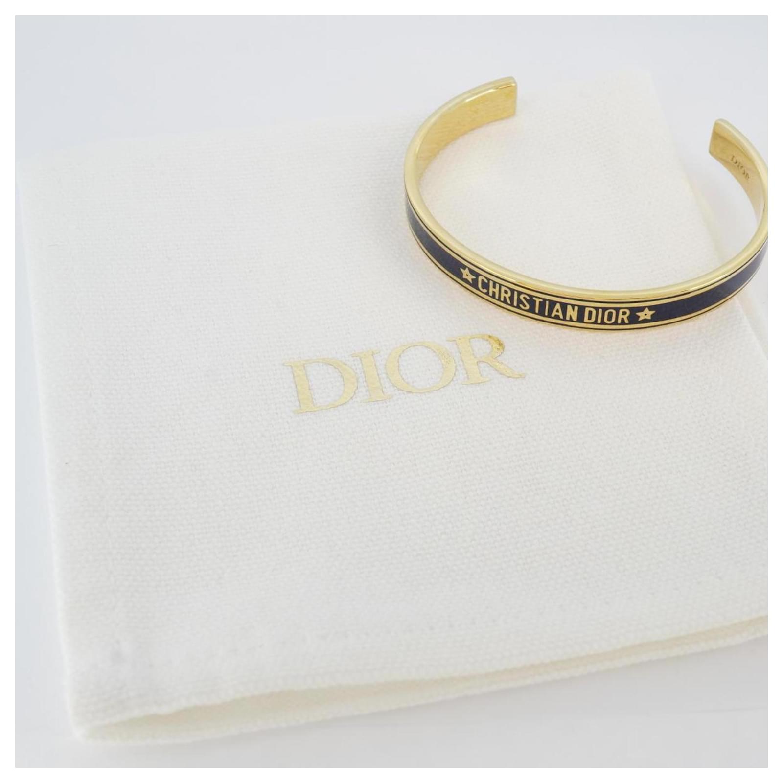 Dior Code Bangle Gold-Finish Metal and White Lacquer | DIOR