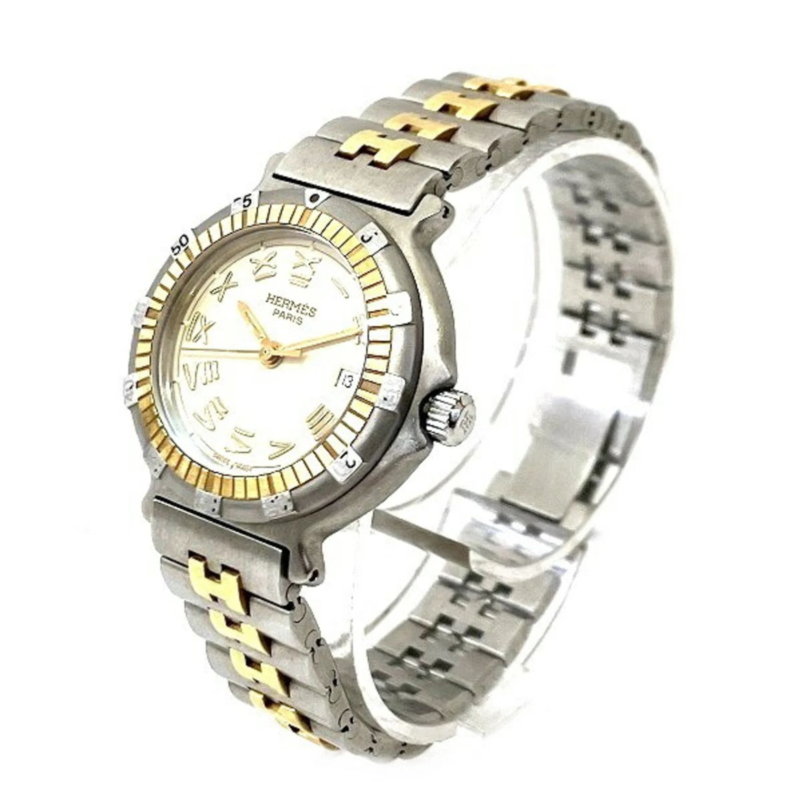 Hermes Captain Nemo SS Quartz Ivory Dial Watch Hermès Captain Nemo Watch | Pre-Owned Luxury Watches  main image 2
