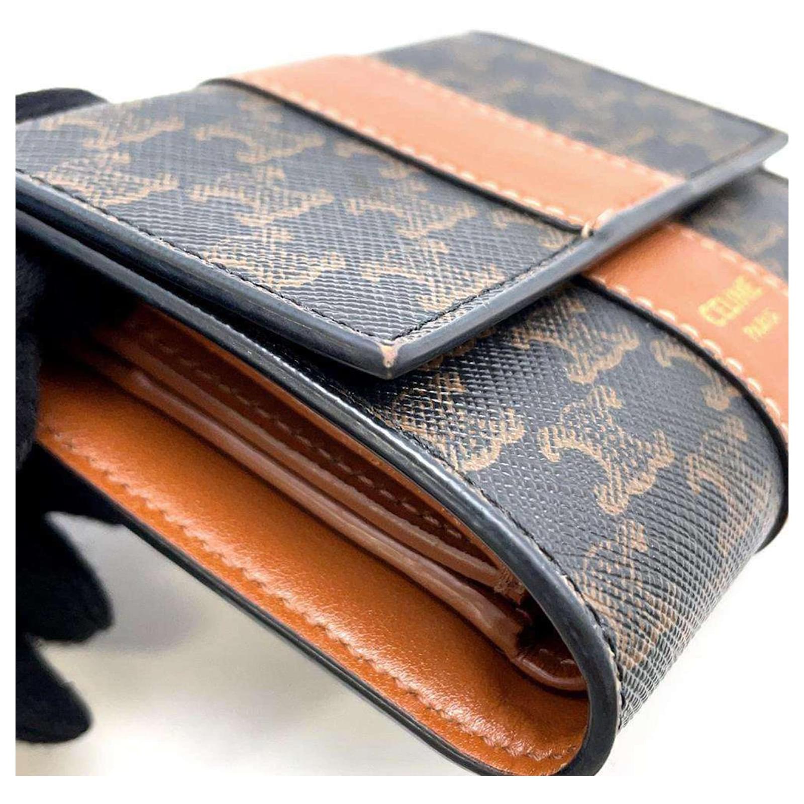 Céline Celine Tri-fold Wallet Cloth Joli Closet