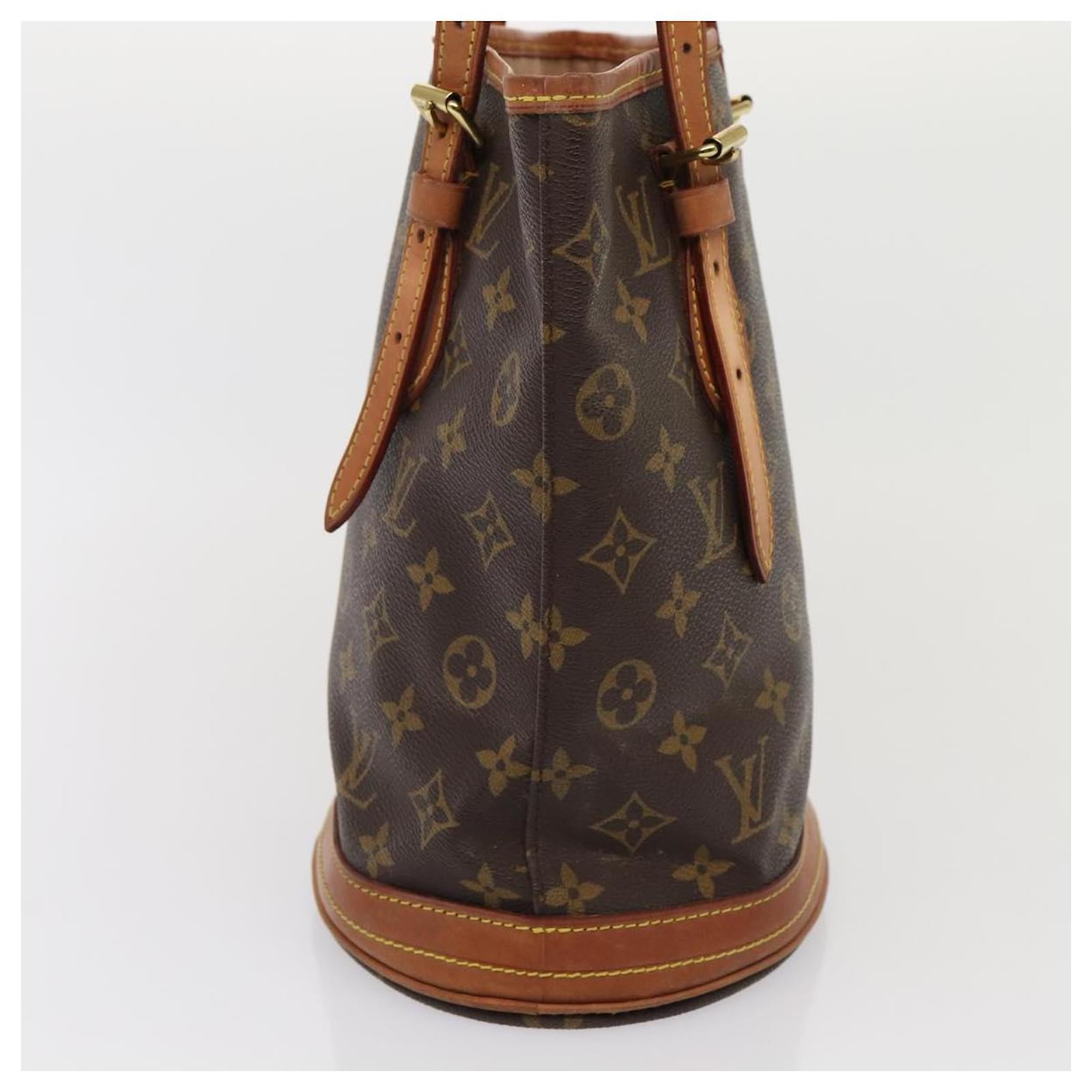 LOUIS VUITTON Monogram Bucket PM Shoulder Bag M42238 LV Auth 80411 