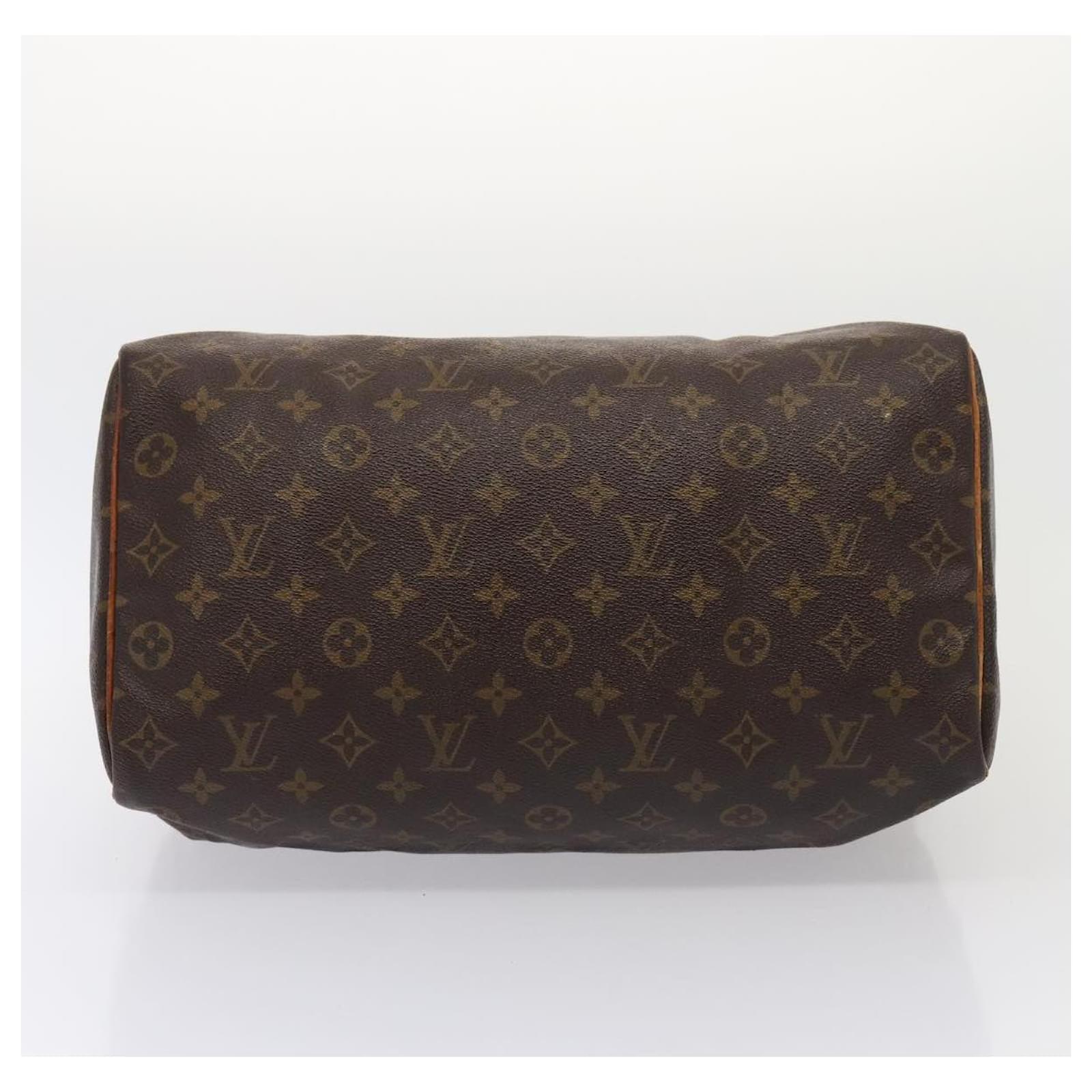 LOUIS VUITTON Monogram Speedy 35 Hand Bag M41524 LV Auth 80444 