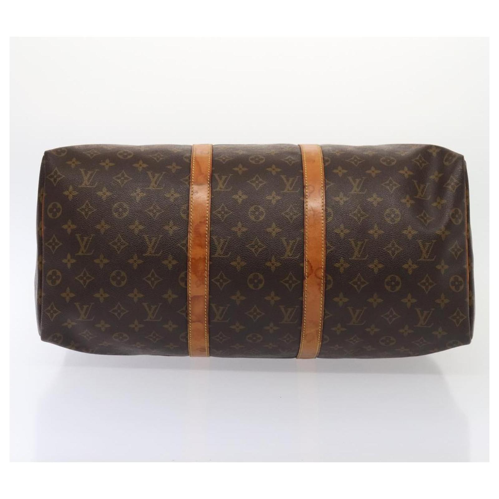 LOUIS VUITTON Monogram Keepall 50 Boston Bag M41426 LV Auth 80549 
