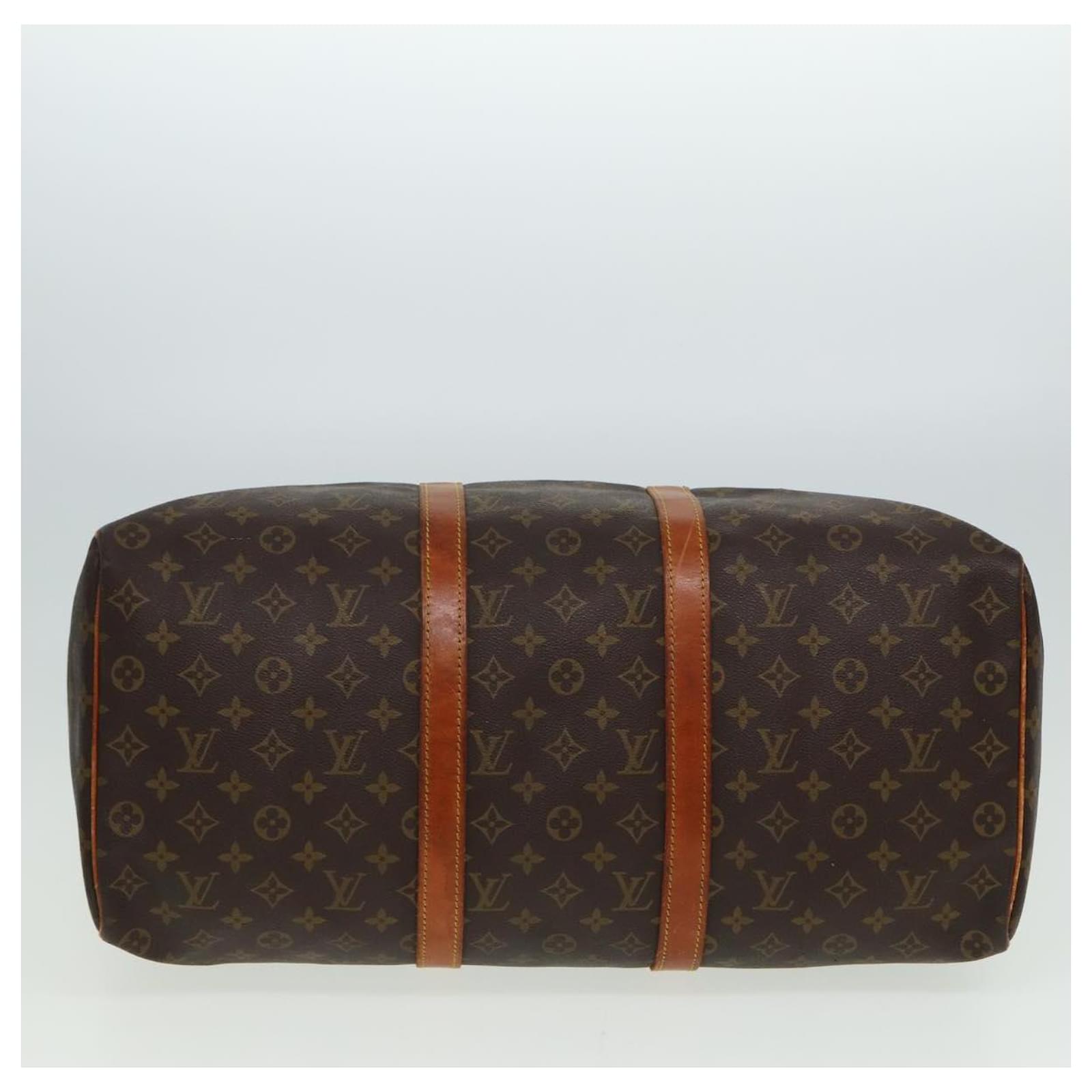 LOUIS VUITTON Monogram Keepall 50 Boston Bag M41426 LV Auth 81378 