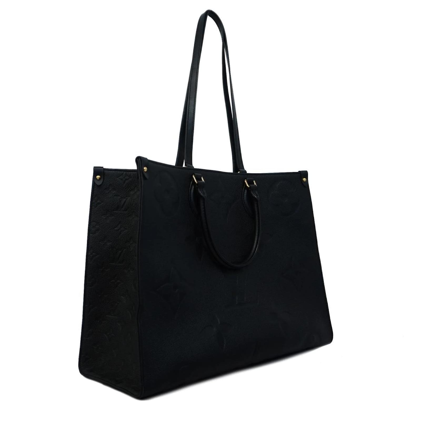 Louis Vuitton Monogram Empreinte On the Go GM Handtasche Schwarz 