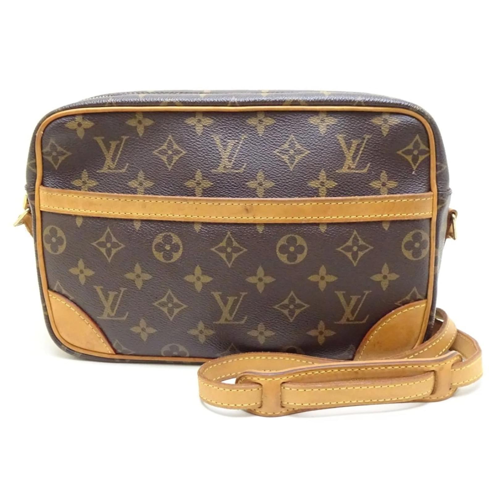 Schultertasche Trocadero 27 Monogramm Louis Vuitton Braun 