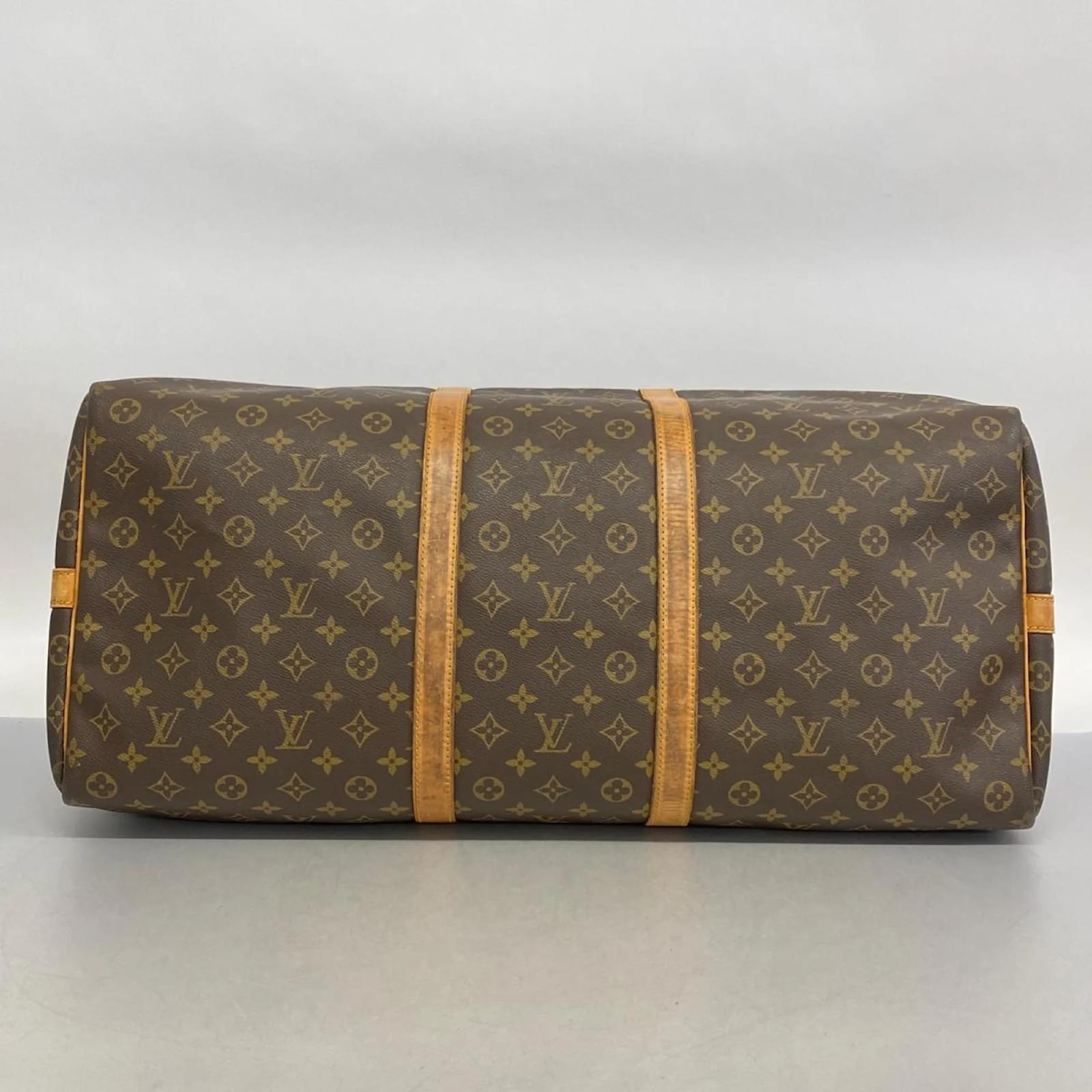 Louis Vuitton Boston Bag Monogram Keepall Bandoulière 60 Braun ref  