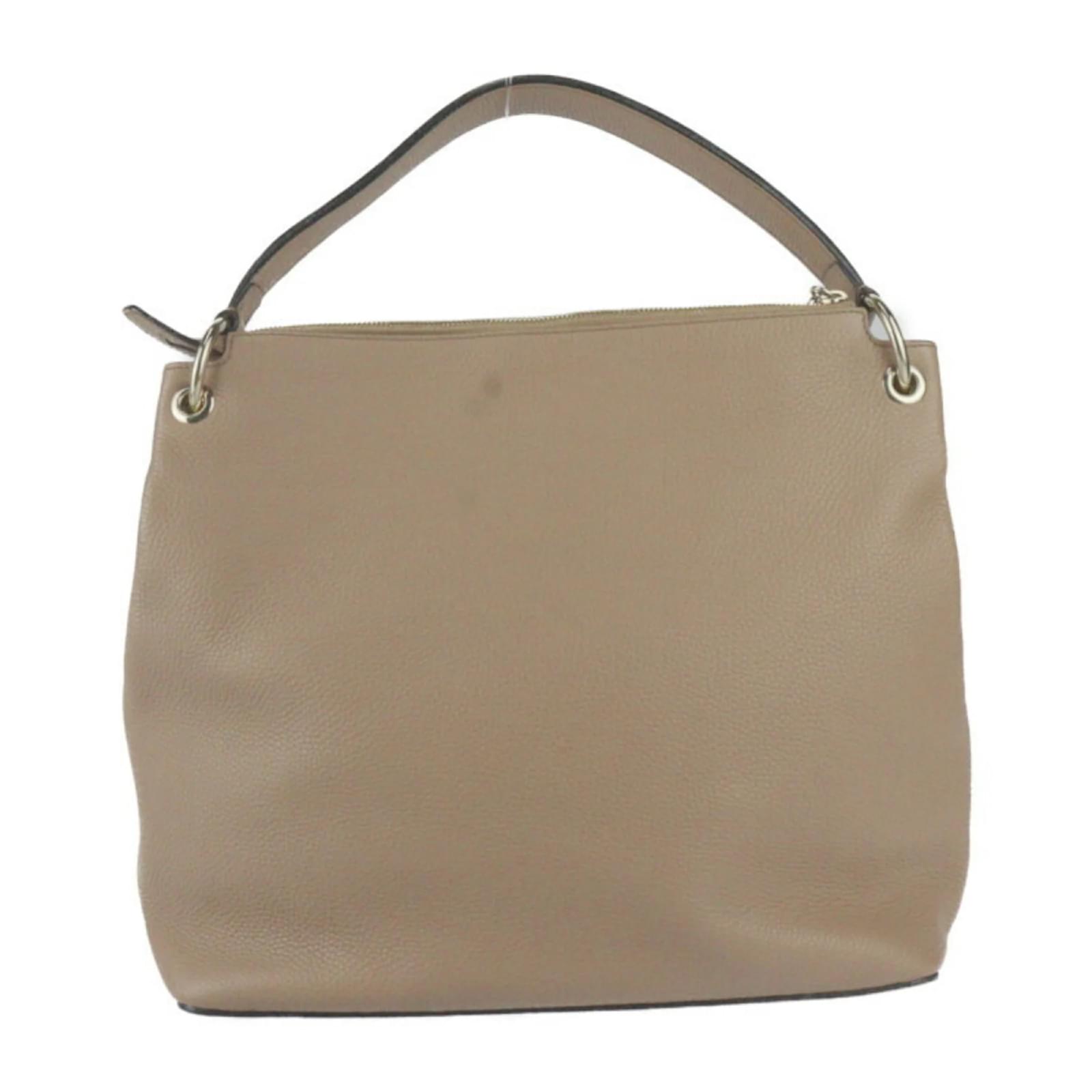 Gucci Soho Handbag 408825 Beige Leather ref.1454769 Joli Closet