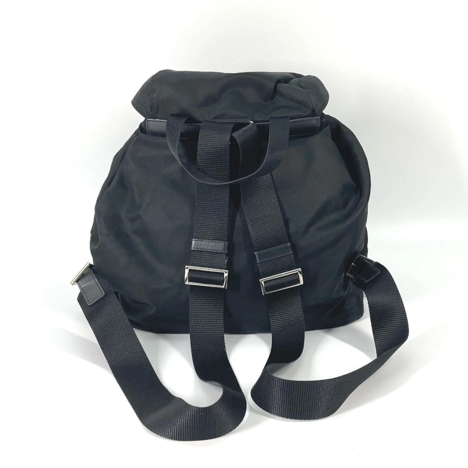 Prada 1BZ811 Black Backpack