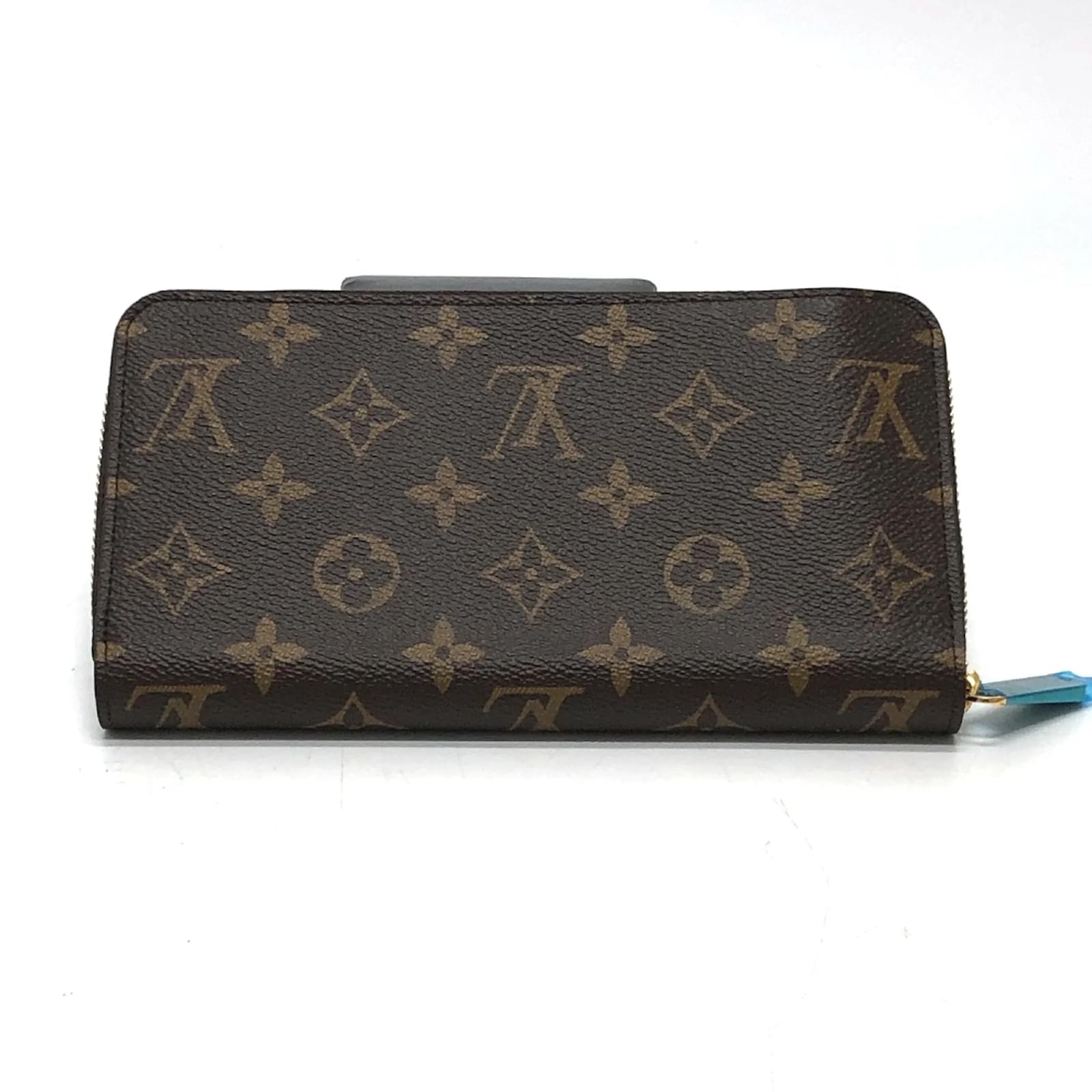 Monogramm Reißverschluss Langbörse von Louis Vuitton Braun ref 