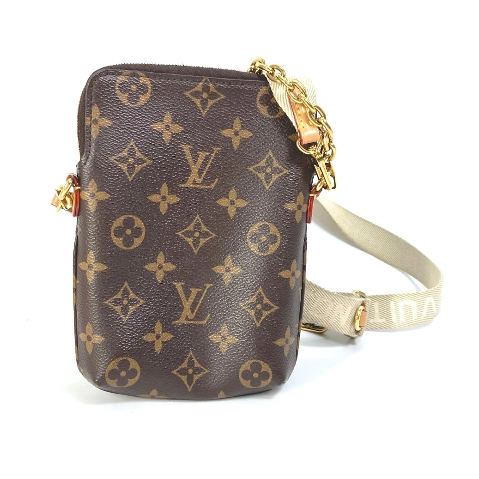 Monogramm Crossbody Tasche mit Kette von Louis Vuitton Braun ref
