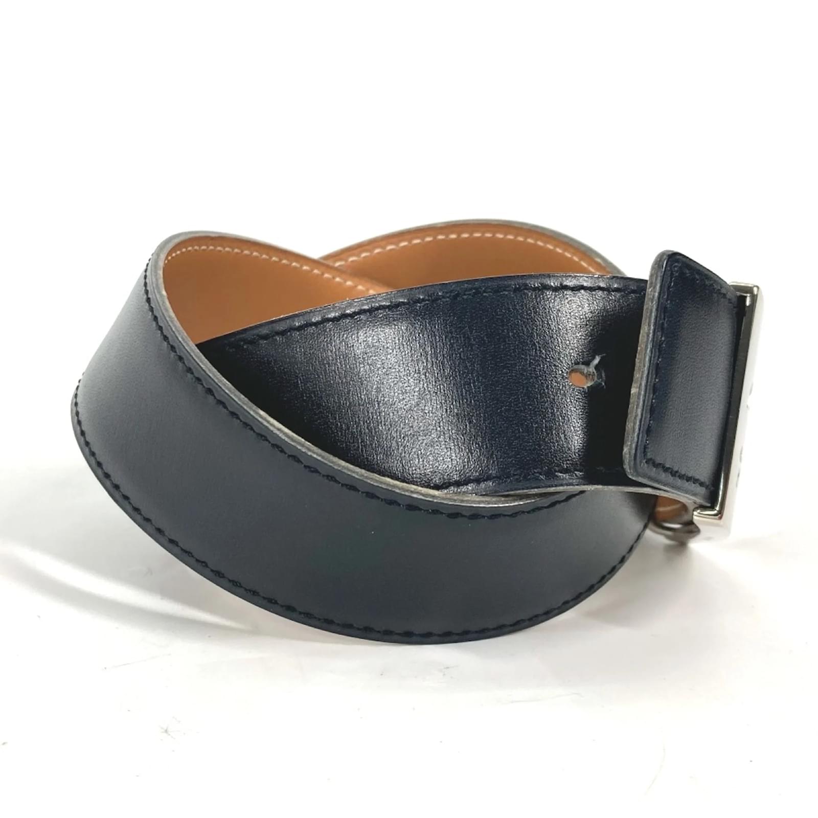 Hermes Hermes Black Leather Belt ref.1457144 Joli Closet