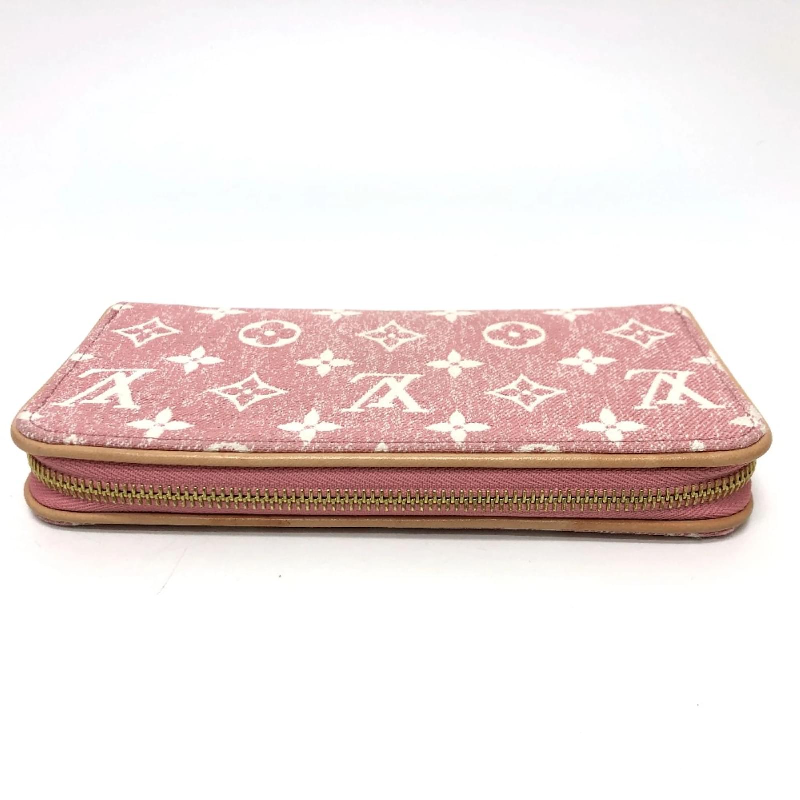 入手困難♪【LV】Zippy Wallet 長財布 Denim Jacquard Pink Louis Vuitton Zippy Wallet Denim Jacquard Pink in Denim