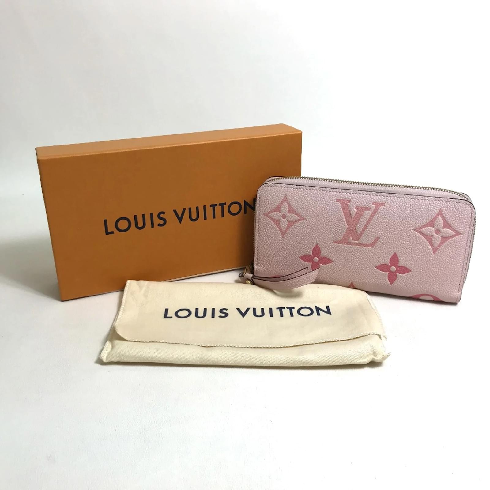 Louis Vuitton Monogram Empreinte Zippy Wallet Pink ref