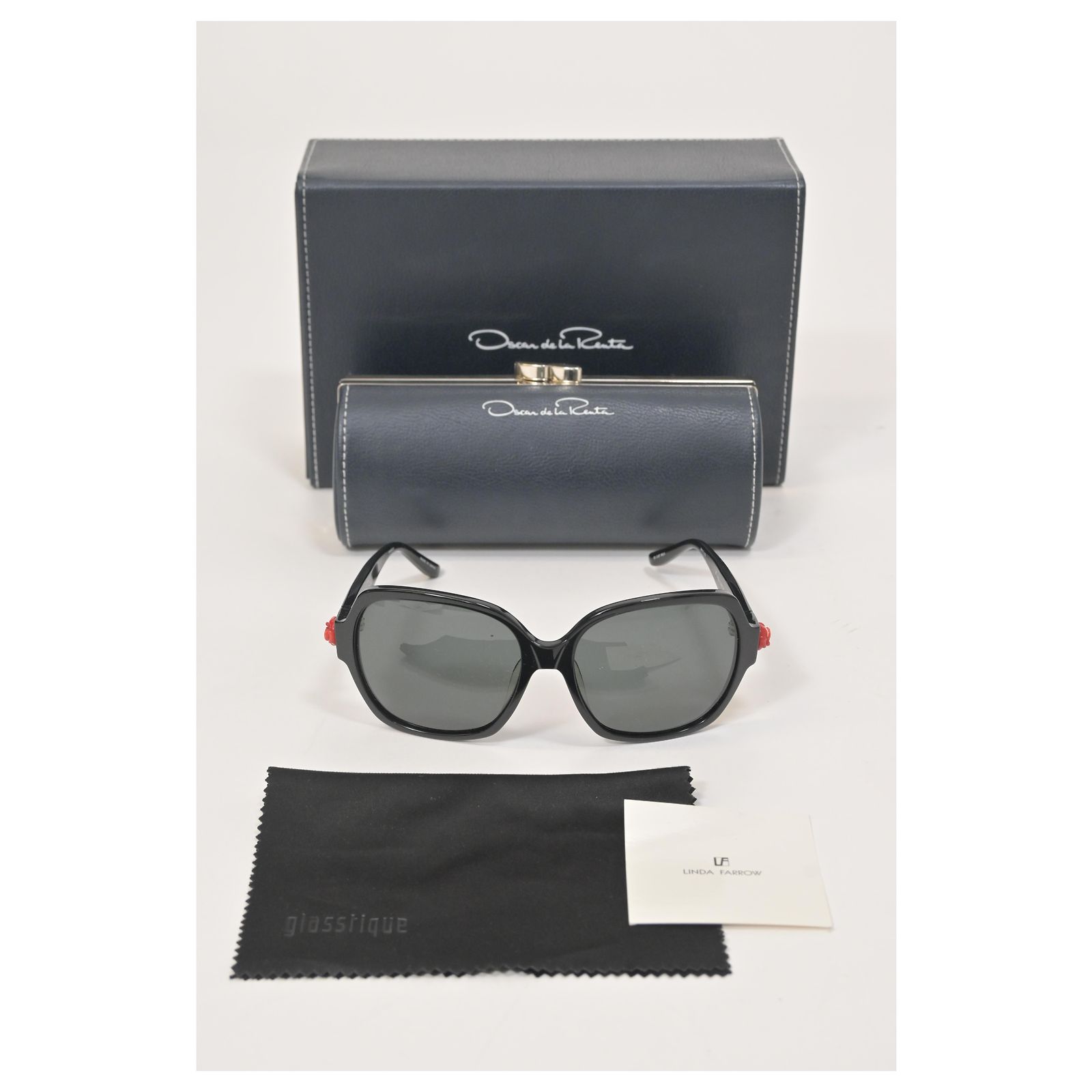 Linda Farrow X Oscar de la Renta Oversized Sunglasses in 