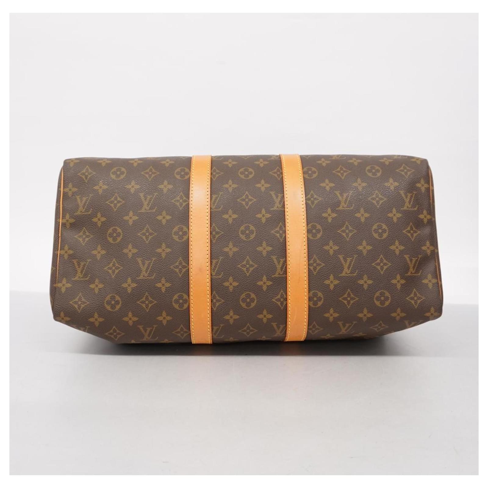 Boston Bag Monogram Keepall 45 Louis Vuitton Braun ref.1458741 