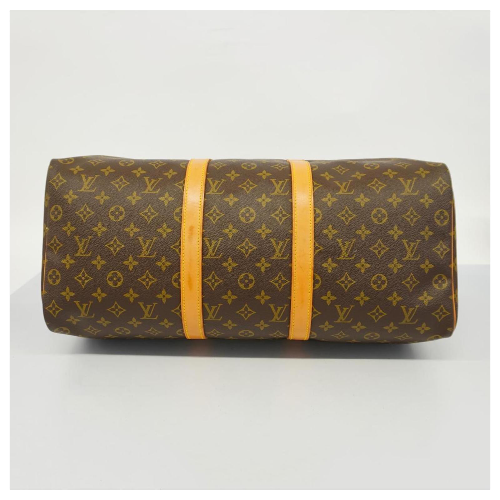Louis Vuitton Monogram Keepall 50 Boston Tasche Braun ref.1459236 