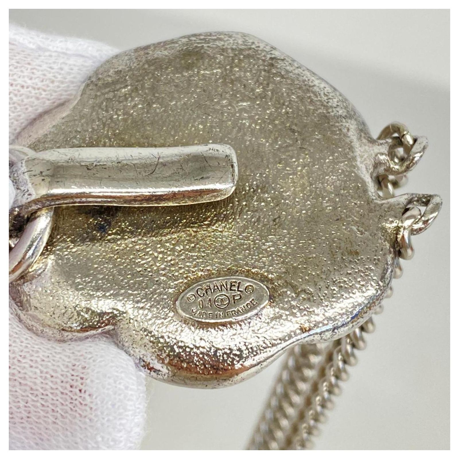 Chanel Camellia Chain Belt in Pink and Silver Silvery ref  display picture 1