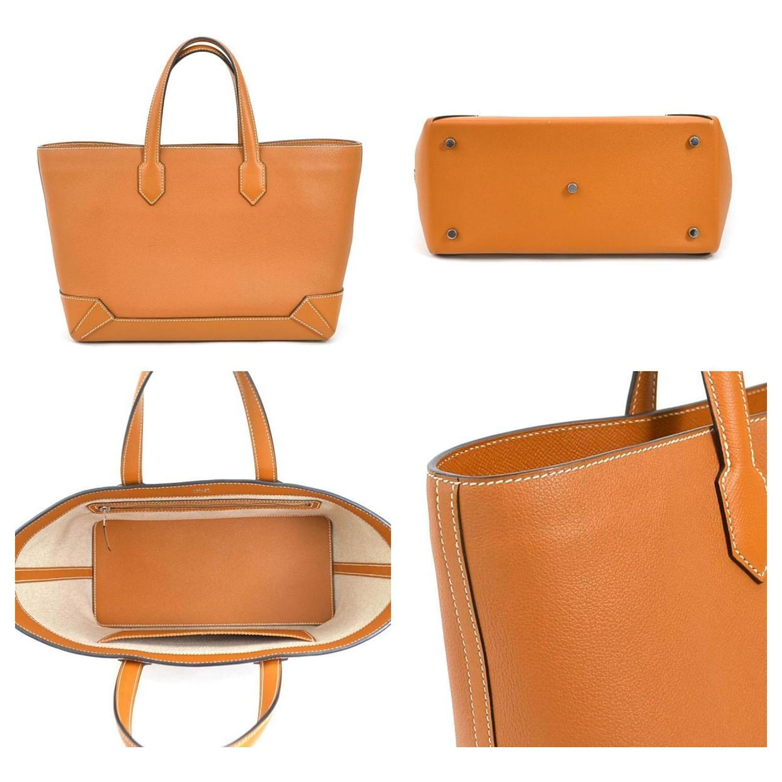 Hermès Hermes Handbag Tote Bag Maxi Box Cabas 30 Leather ref
