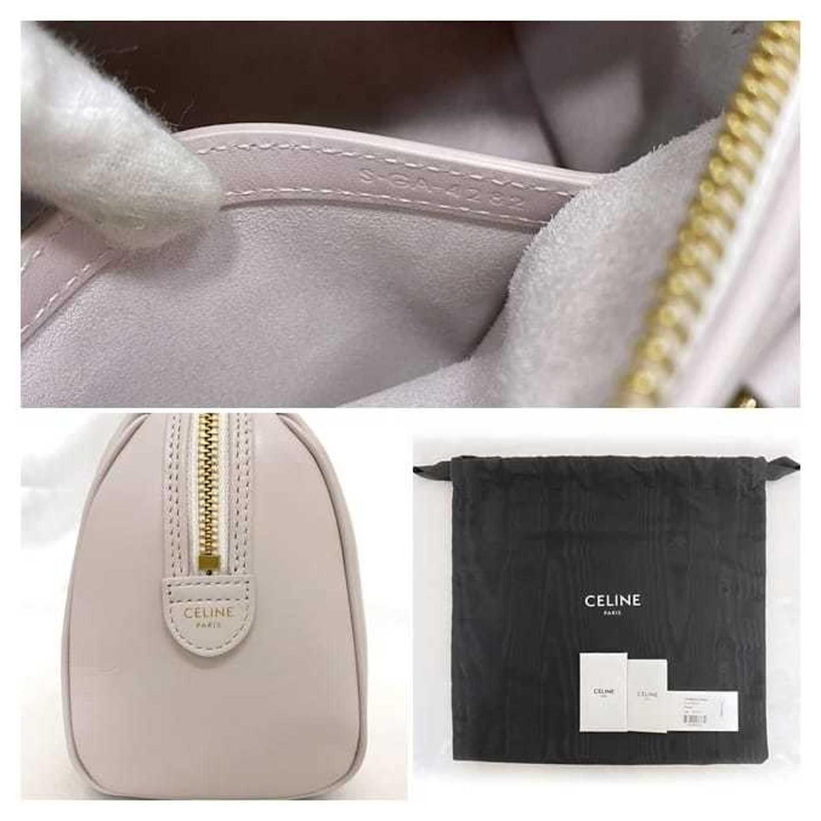 Céline Celine Pink Pastel Rose Triomphe Boston Bag Leather Céline Celine Pink Pastel Rose Triomphe Boston Bag Leather