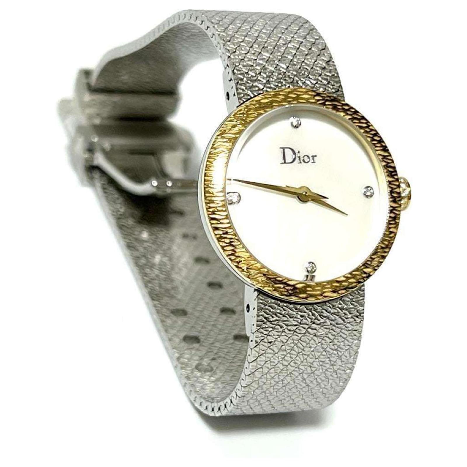 Christian Dior Women's Watch La Dé Deux K18 Gold Diamond ref