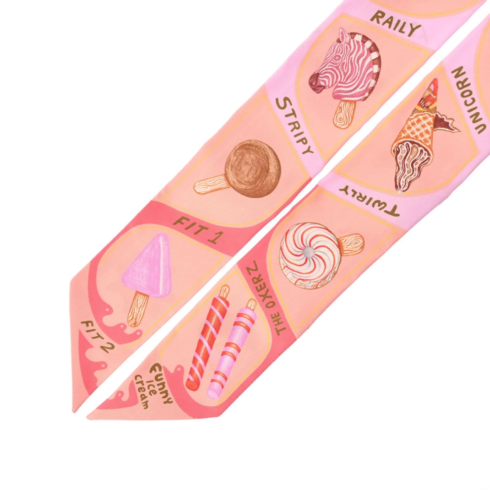 HERMES Twilly(ツイリー) Funny Ice Cream Twilly 《ファニー・アイスクリーム》 | Hermès - エルメス-公式