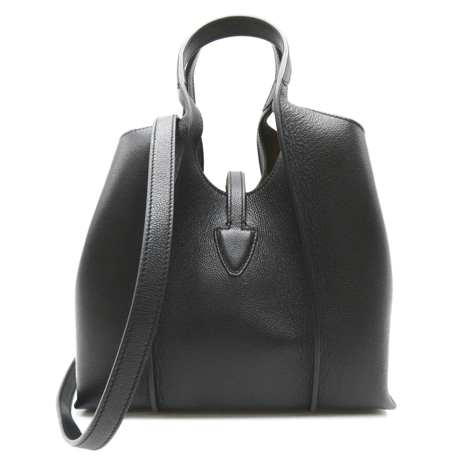 Tod's T Timeless Leather Shopping Bag Mini Black ref.1462812