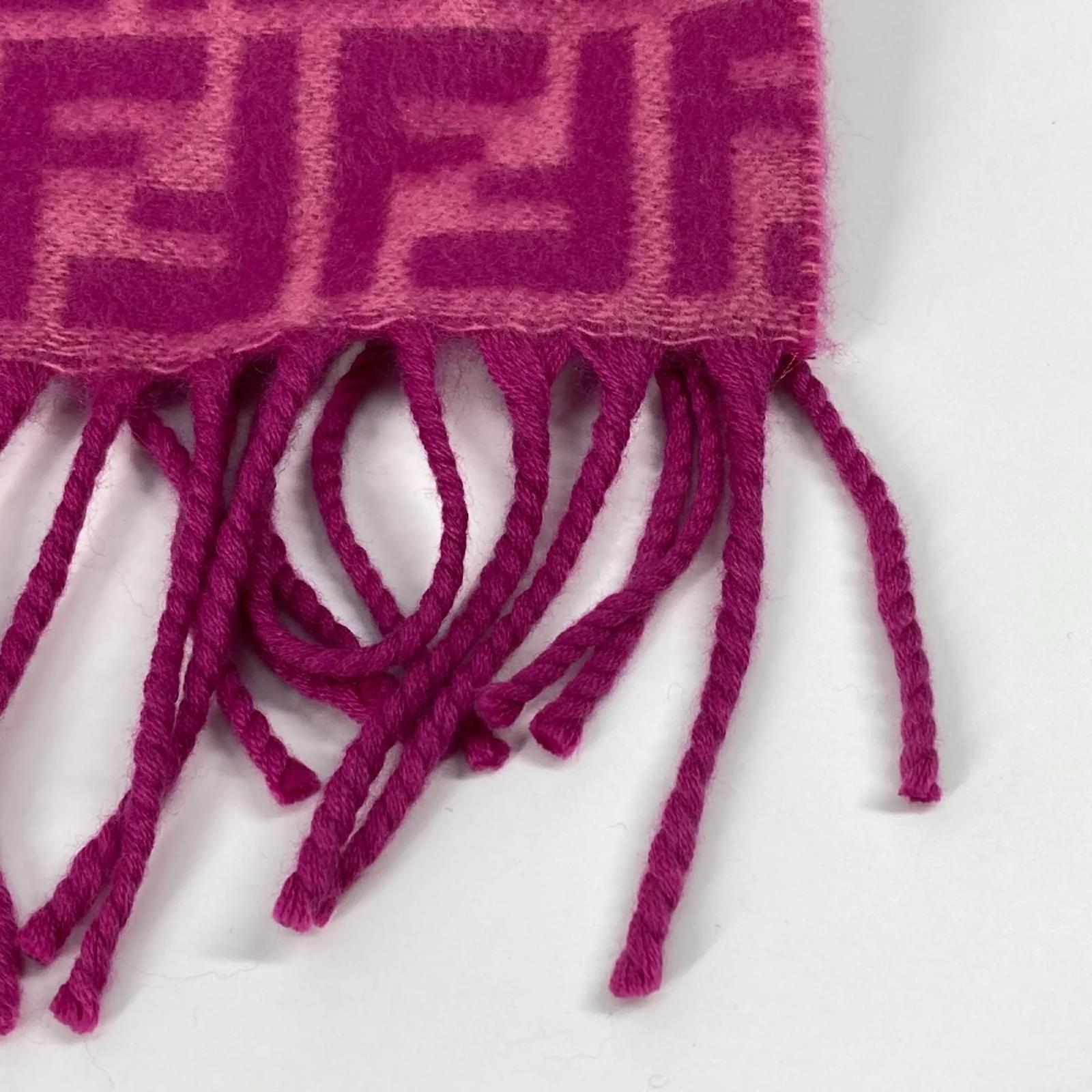 【関税&送料込】Fendi Scarfs Pink Fendi Monogram Print Scarf In Pink | ModeSens