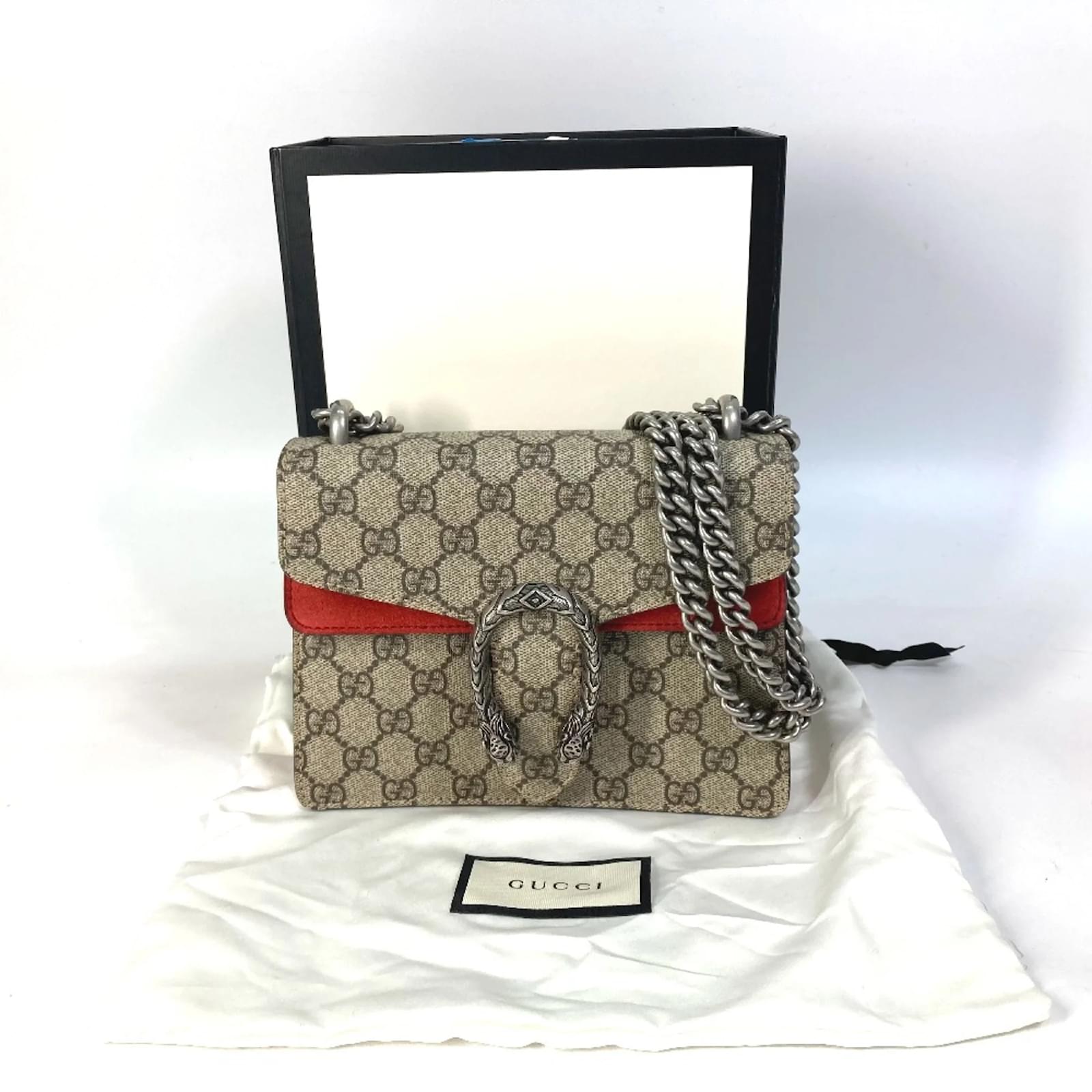 GUCCI バッグ Gucci 421970 GG Double Chain Crossbody Bag Beige ref.1464366