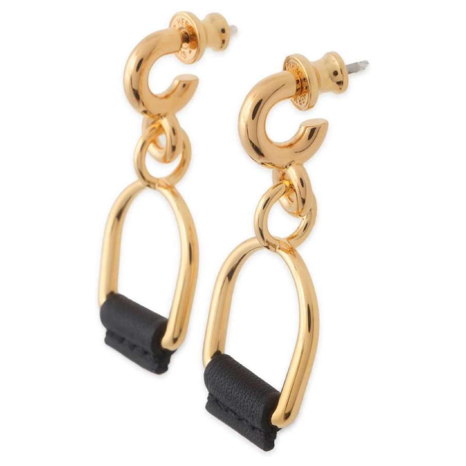 Hermès Hermes Heritage Equestre Etrier PM Swift Earrings