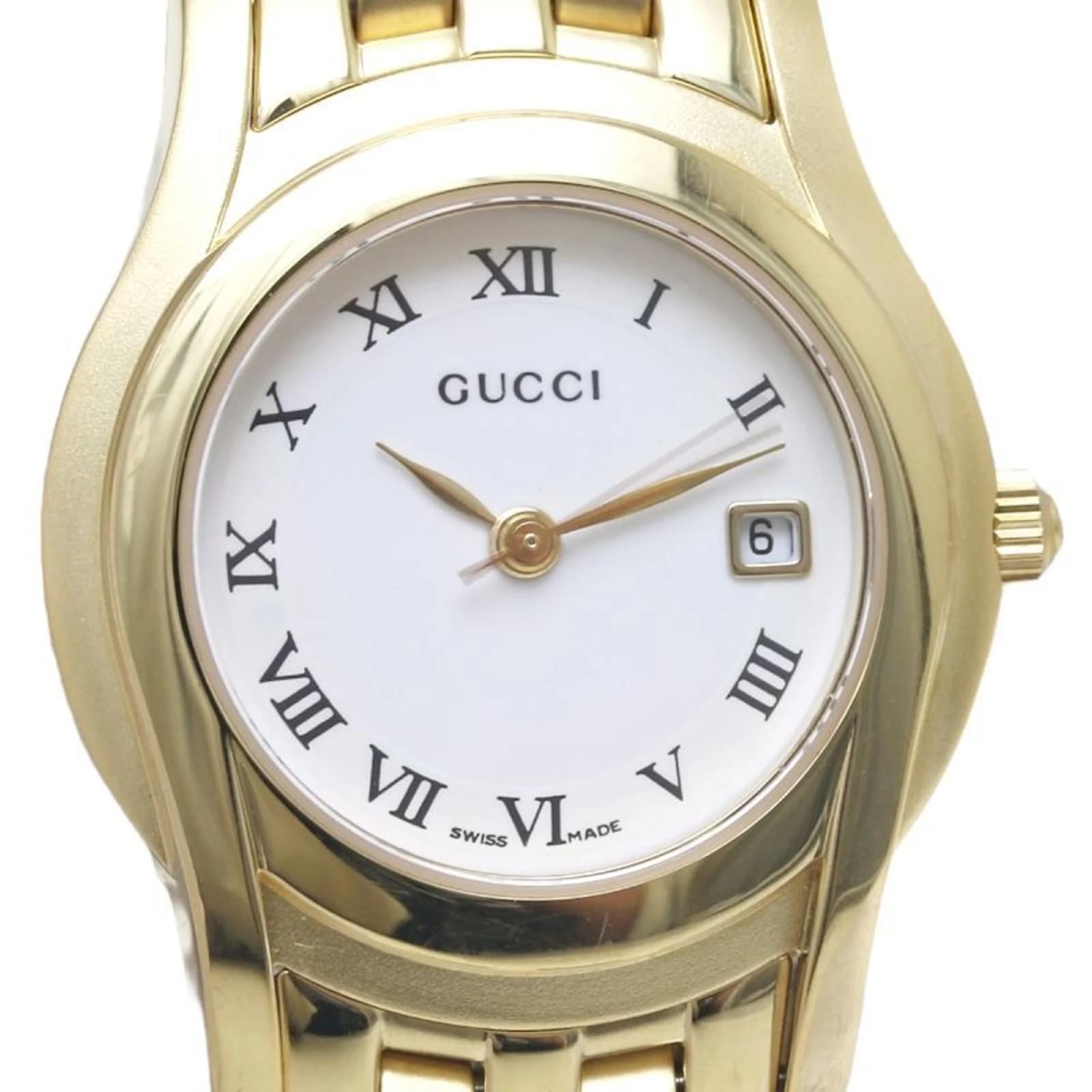 197【美品】GUCCI 時計　5400L レディース　ゴールド　箱付き　デイト 197【美品】GUCCI 時計 5400L レディース ゴールド 箱付き デイト 197