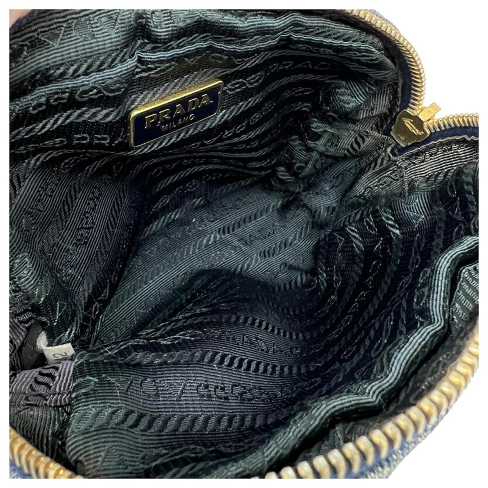 バッグ PRADA Blue Denim Pouch Bag Prada Denim Pouch Bag | k.mail vintage