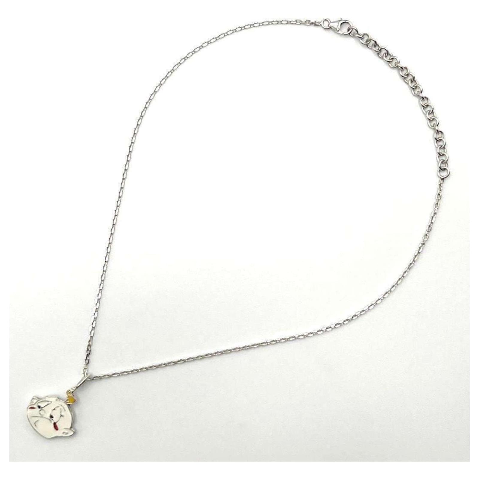 Christian Dior Women's Silver 925 Necklace Pendant ref