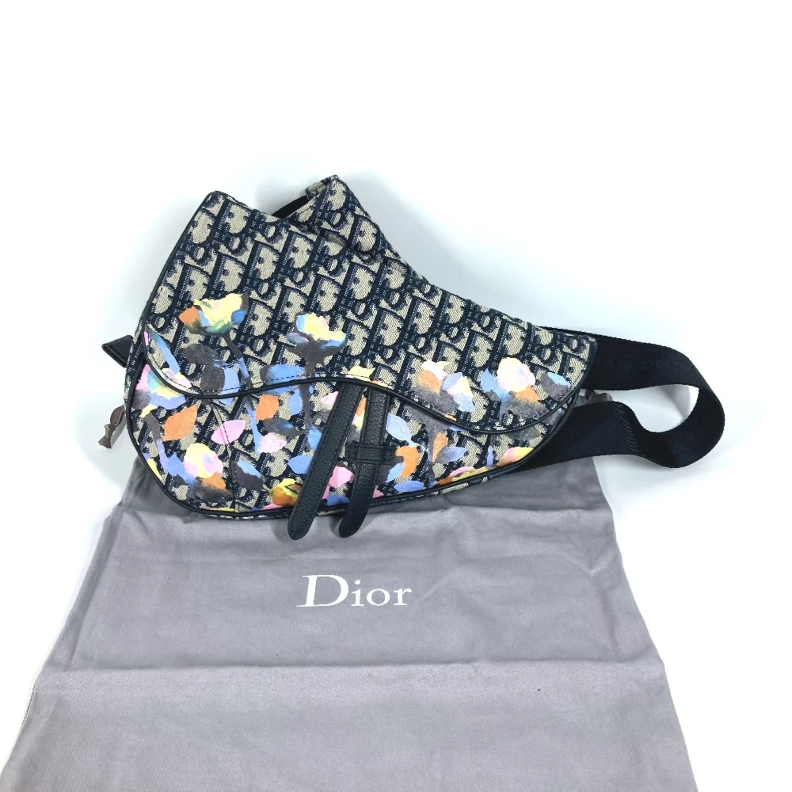 Christian Dior Alex Foxton Oblique Cross Bag Navy blue ref.1466701 