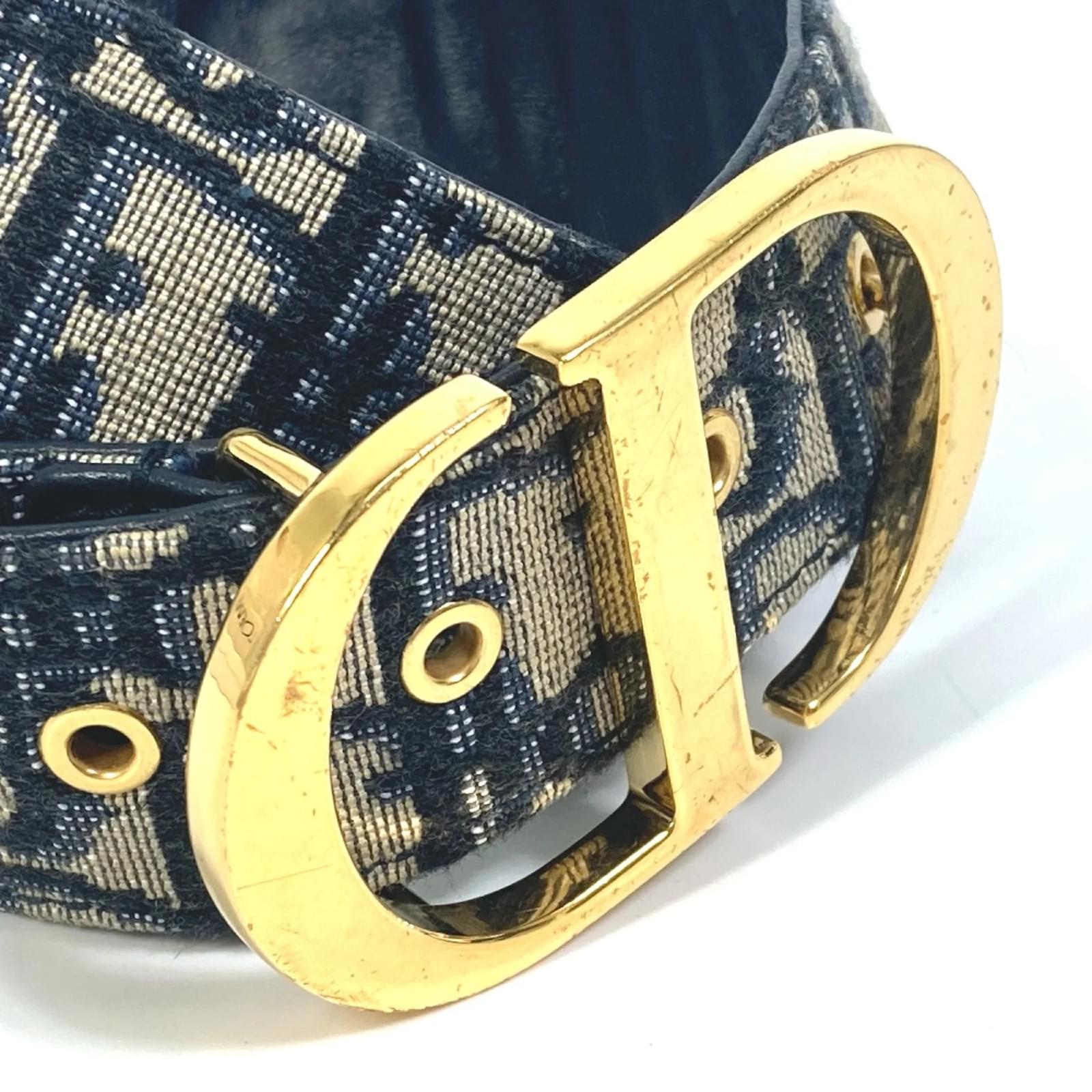 小物 Christian Dior Trotter Belt Dark Blue Christian Dior 2004 Navy Trotter Belt #85 – AMORE Vintage Tokyo