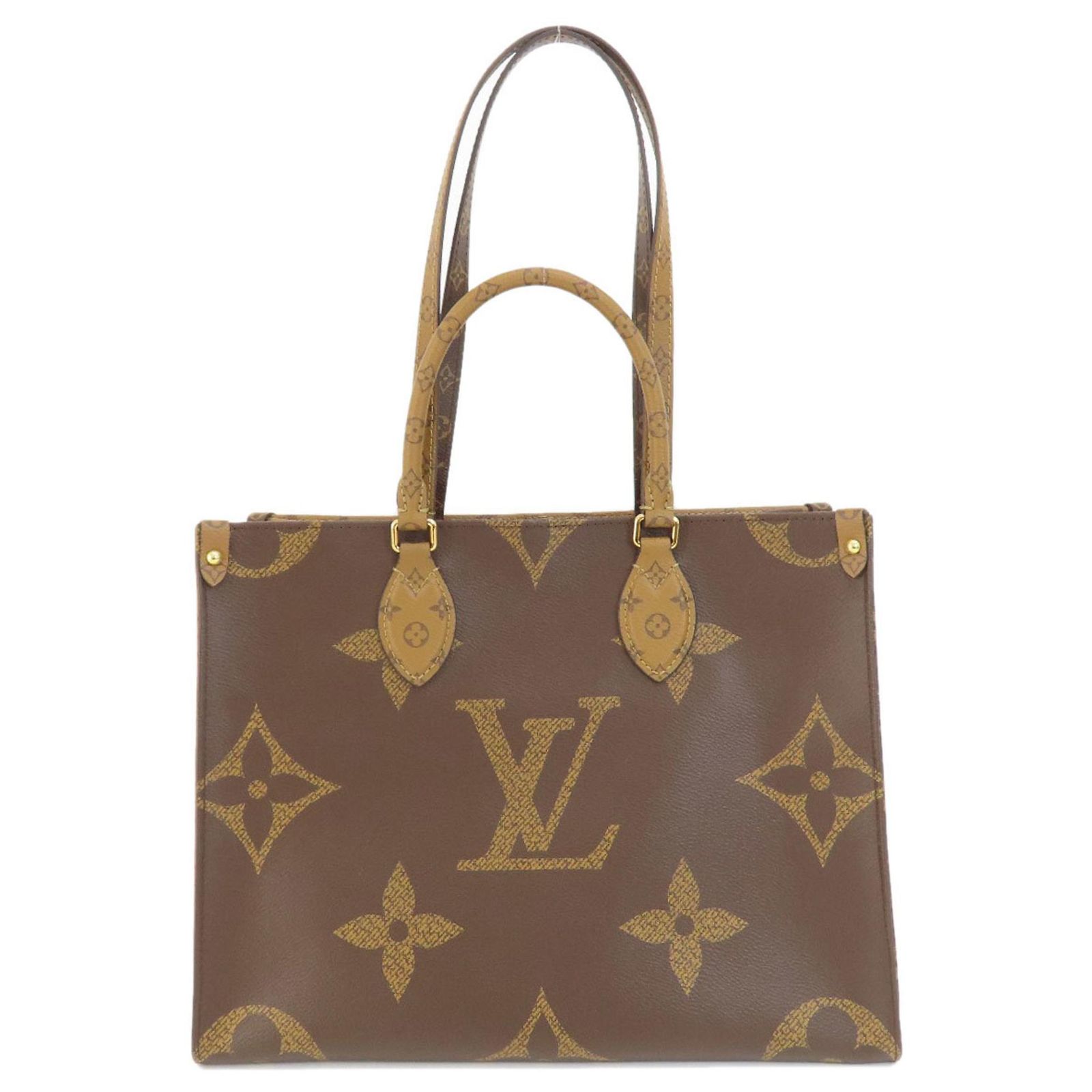 Monogram Giant On the Go MM Tote Bag von Louis Vuitton Braun 