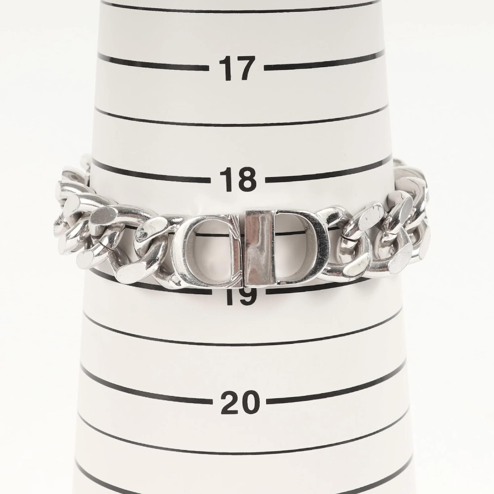 Christian Dior Dior Homme Silver Charm Bracelet Silvery ref
