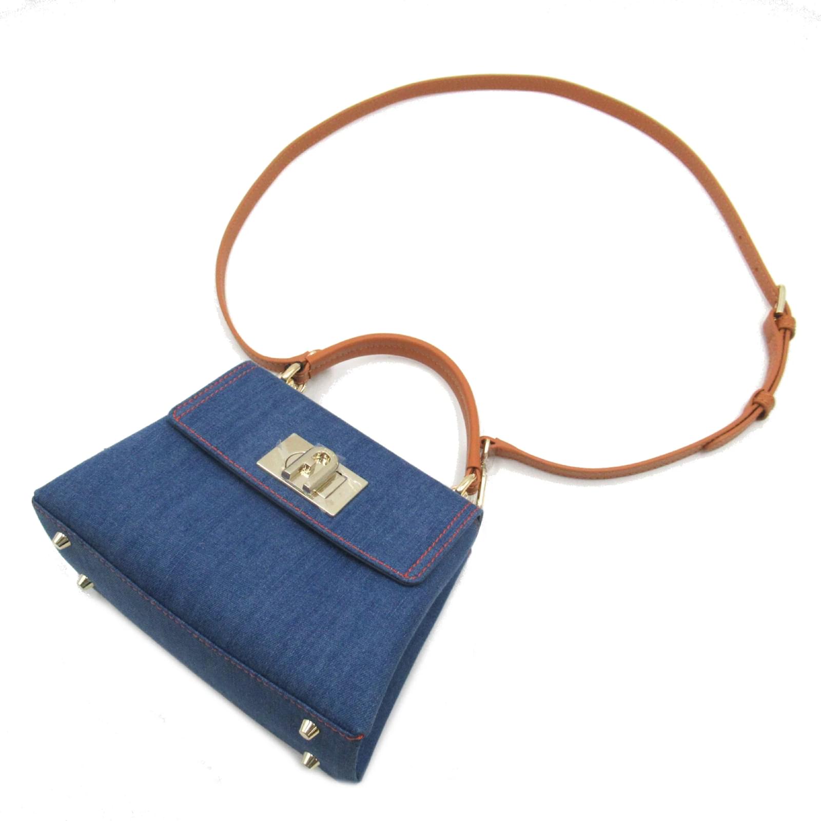 Furla 2-Way Shoulder Bag in Blue Denim ref.1467490 - Joli Closet
